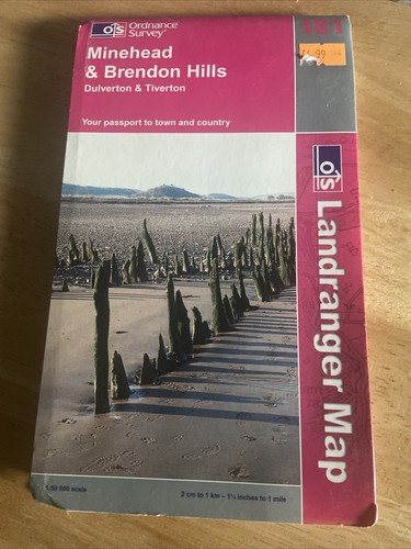 Minehead and Brendon Hills, Dulverton an... by Ordnance Survey Sheet map, folded