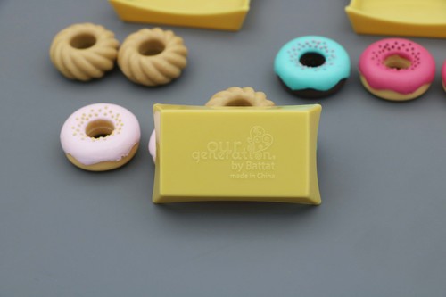 9pcs DONUTS & 3pcs tray fits 18'' doll American Girl kitchen baking food - Picture 7 of 7
