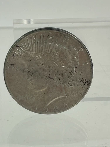 1926 S San Francisco Mint Peace Silver Dollar $1  US 90% Silver Coin AU