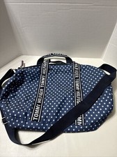 Tommy Hilfiger CHASE DUFFLE Medium BLUE CHAMBRAY STAR Travel Gym 16"x 8"x 8" EUC