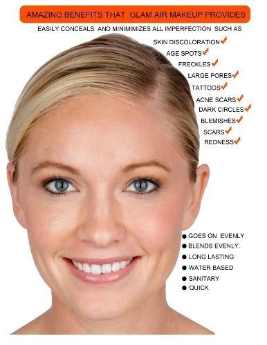 Base de maquillaje Glam Air cobertura completa piel normal a grasa 16 tonos Foto 2 de 4
