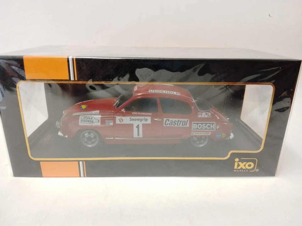 IXO Saab 96 V4 #1 Blomqvist winner Swedish Rally 1973 1/18 18RMC086A.20 - Immagine 2 di 3