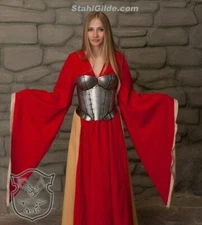 Medieval Female Fantasy Lady Costume Cersei steel corset Games of Thrones Armor