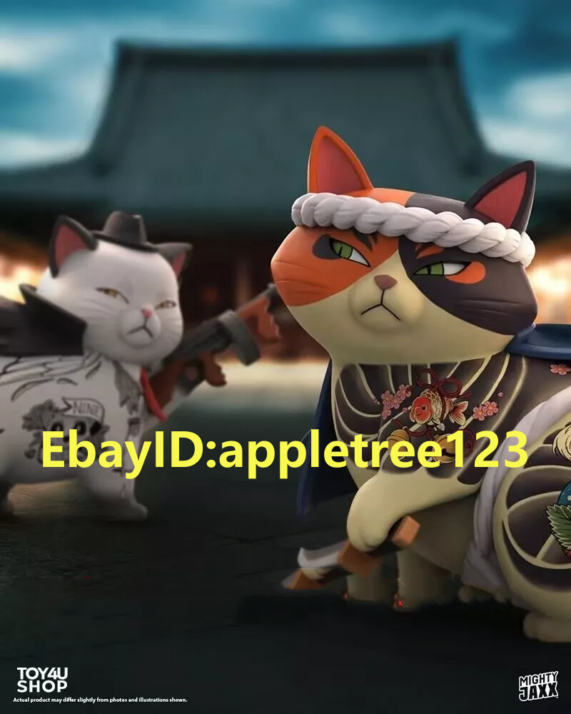 MIGHTY JAXX SYNDICATS NYAKUZA Figure Collection Kitten Toy H15CM