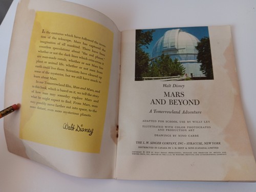 Walt Disney A Tomorrowland Adventure 1959 Paperback Books Lot Of 3 - Picture 4 of 10