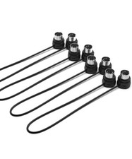 MIDI Cable 4-Pack - 1FT / 30cm, 5-pin DIN, Low-Profile - Mirrored 45-Degree A...