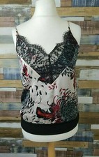 Star JM Oriental Floral Camisole Top Size 8 Ladies Sleeveless Vest NEW
