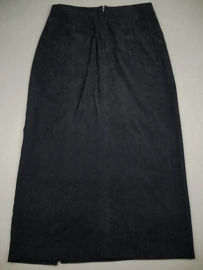 Falda Courtenay 16 Whimsigoth Hada Oscura Grunge Gótica Negra Imitación Gamuza De Colección Abertura Foto 4 de 4