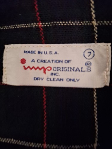 Vintage Unisex IMP Originals Kids Classic Navy Wool Bench Warmer Size 7 - Picture 2 of 5