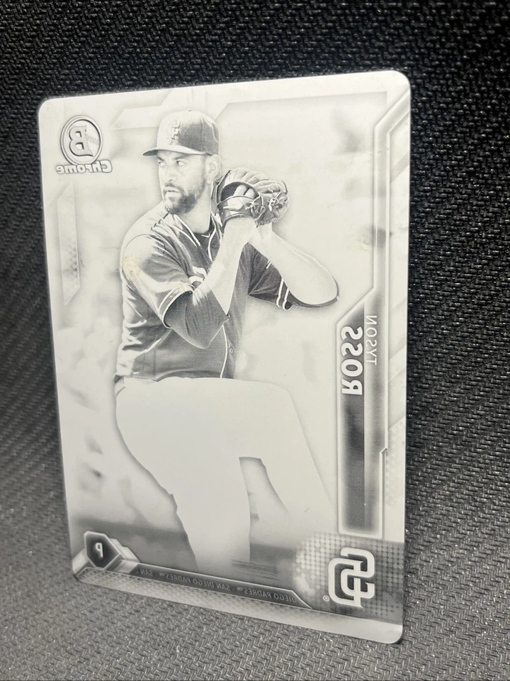 2016 BOWMAN CHROME TYSON ROSS BLACK PRINTING PLATE 1/1 - Image 3 of 4