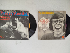2 disques 45T Patrick TopaloffJ'ai bien mangé/Pierre Vassiliu qui c'est celui-là