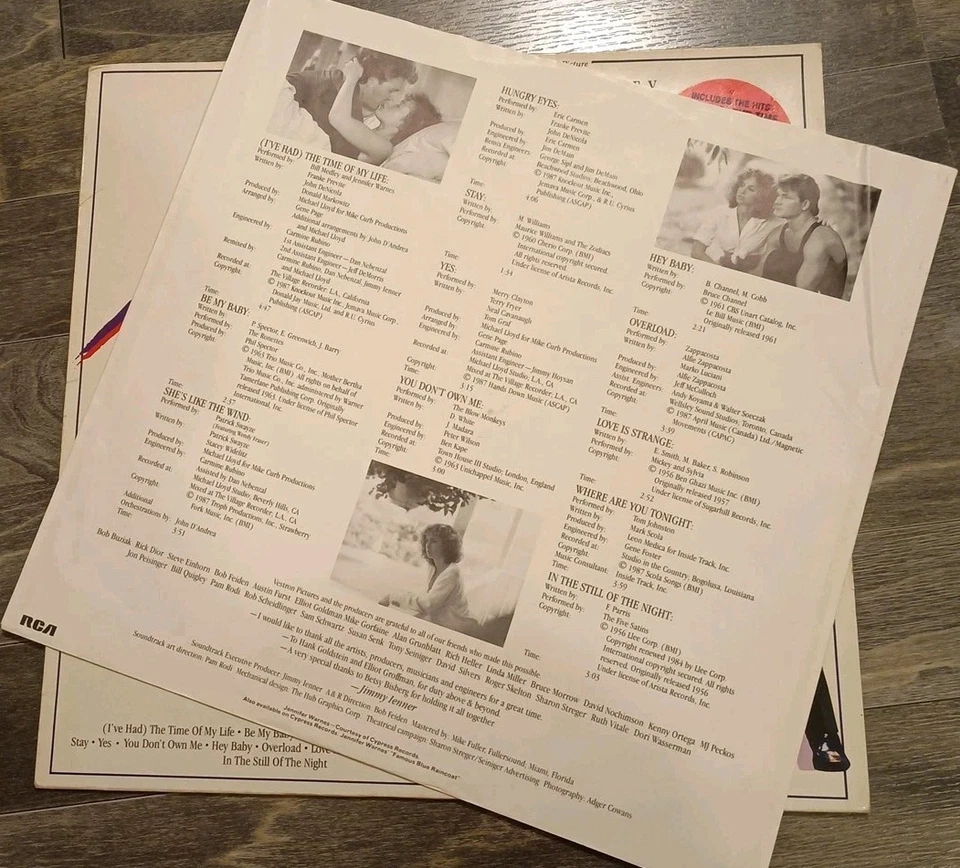 Dirty Dancing - Patrick Swayze, Jennifer Grey - Soundtrack 1987  - LP Vinyl - Bild 2 von 4
