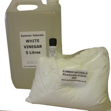 White Vinegar, Bicarbonate of Soda and Free 5ml Orange Essential Oil Cleaning 3870.00 per litre