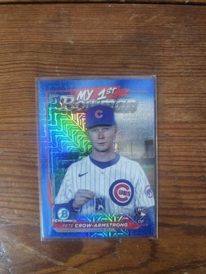 2024 Bowman Chrome - My 1st Bowman Pete Crow-Armstrong #M1B-14 Blue Mojo...