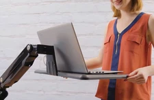 UPLIFT DESK UDA120-BLK Adapt Mobile Laptop Standing Converter Black NEW