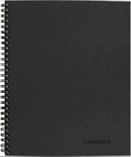 Cambridge Business Notebook, 6-5/8" x 9-1/2", Legal Ruled, 80 Sheets, Gray