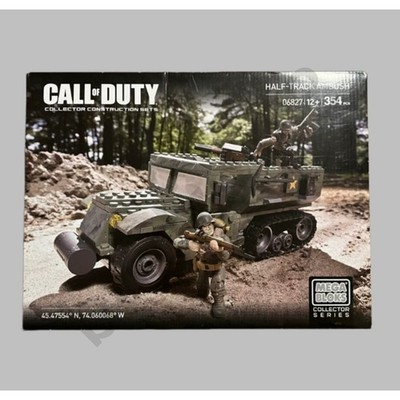 Mega Bloks Construx Call of Duty 06827 Half-Track Ambush Building Block Model