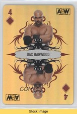 2023 Upper Deck AEW All Elite Wrestling Gold Dax Harwood 4 of Diamonds READ 1s3j