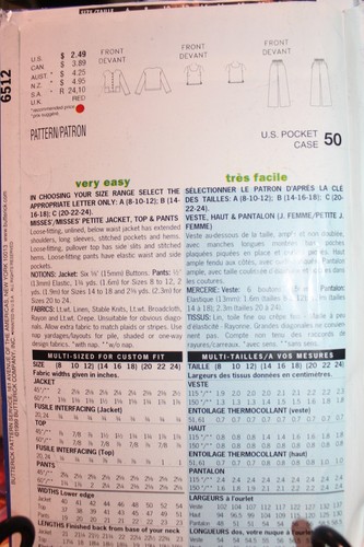 Butterick womens vintage 80' 90's sewing patterns Uncut Your choice G - Picture 10 of 25