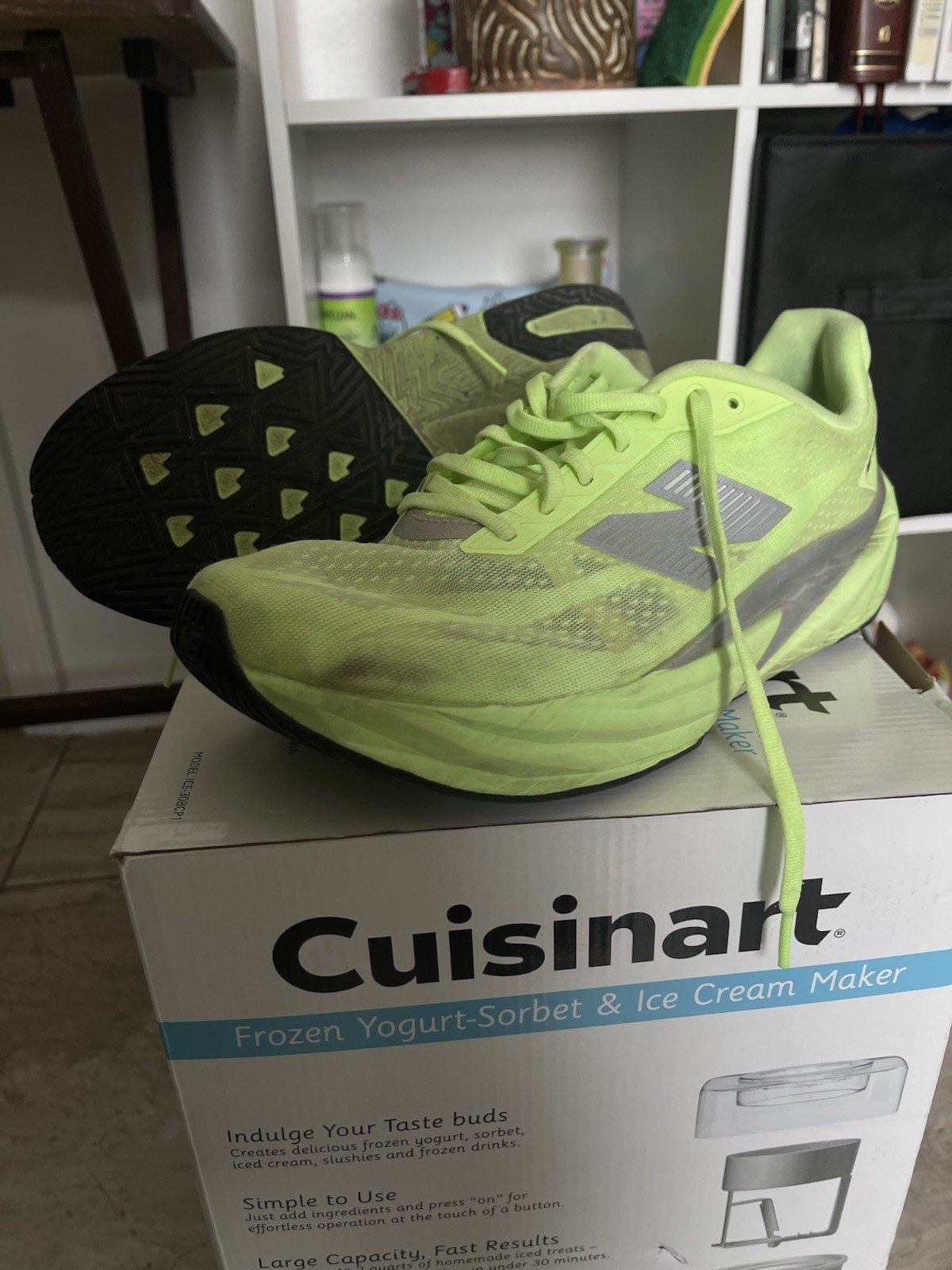 New Balance FuelCell Rebel Men's Yellow Breathable Mesh Running Shoes