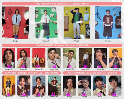 DAY6 - The DECADE Album book / platform Official PHOTOCARD WONPIL