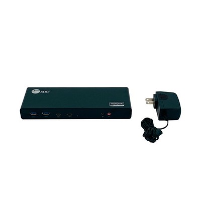 SIIG JU-DK0811-S1 Dockingstation USB 3.1 Typ-C Dual 4K Schwarz
