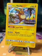 Carta Pokémon Hololan Raichu STAFF TIMBRATA SM72 Crimson Invasion LP