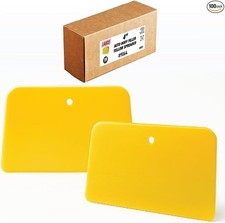 Auto Body Filler Spreaders 100 Pieces - Yellow Reusable Plastic Spreader for A