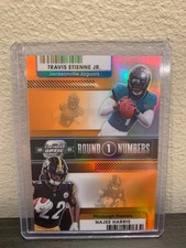 2021 Contenders Optic Round Numbers Orange /50 Najee Harris + Travis Etienne Jr.