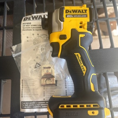 DEWALT DCF850 ATOMIC 20V MAX 1/4 inch Cordless Impact Driver (Tool Only) -...