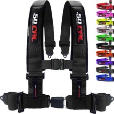 1pc 4 Point Harness for Bucket Seat Push Release 10 Color Options Racing Harn...
