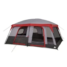 Ozark Trail 12-Person Cabin Tent, with Convertible Screen Room New