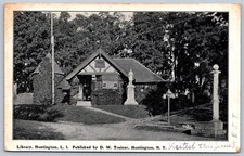 K53/ Huntington Long Island New York Postcard c1910 Library 360