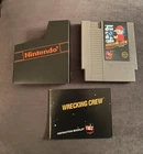 Nintendo Game Cartridge. 1985 “Wrecking Crew”5-Screw With Sleeve & Booklet.