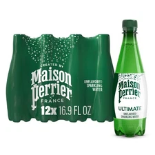 Maison Perrier Sparkling Water 16.9 Fl Oz Pack of 12 Resealable Bottles