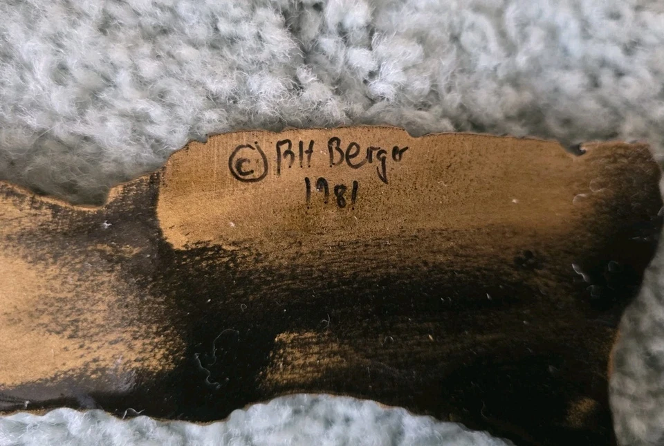 Ray Berger Circular Glass Coffee Table Metal Base Butterflies Leaves 1981 - PUO - Image 4 of 4