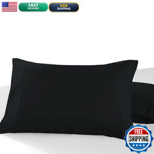 Pizuna 100 Cotton Pillow Cases Queen Size Set Of 2 Luxury 600 Thread Count