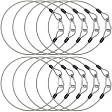 10 Pack 2Ft Stage Light Safety Cables for Stage DJ Party Lights, 1/8" Thicken...