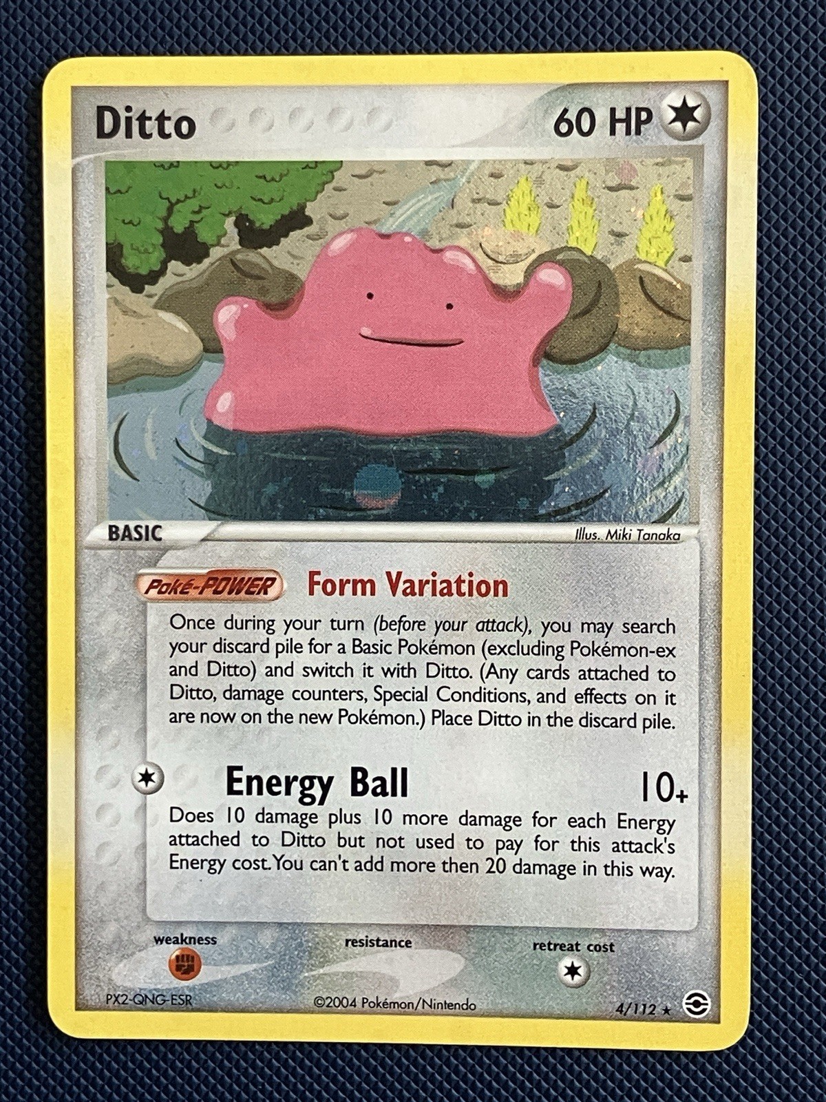 Ditto 4/112 - Pokemon Card - Holo - EX Fire Red & Leaf Green Set