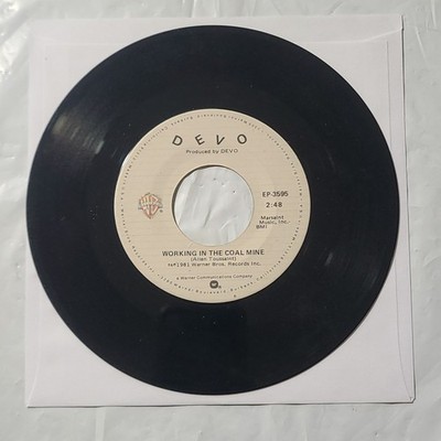 Devo ~ Working In The Coal Mine/ Same ~ Warner Bros. 45 RPM Record