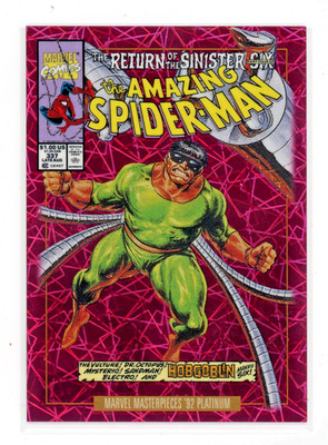 2024 Marvel Masterpieces '92 Platinum PINK LASERS VARIANT COVERS 25V Doc Octopus