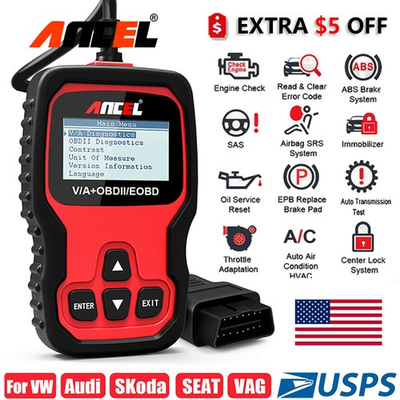 #ad #ad Full System Diagnostic Tool for VW Audi OBD2 Car Scanner Oil amp; EPB Brake Reset $47.99