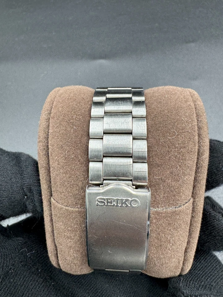 Reloj de mesa digital Seiko Silver Wave D409-5030 signo exclusivo del mercado japonés G Foto 4 de 4