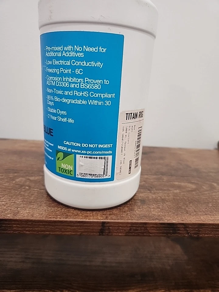 XSPC EC6 High Performance Premix PC Coolant, Translucent, 1000 mL, UV Blue - Image 2 of 2