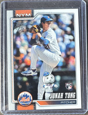 Topps 2026 Series 1 Jonah Tong Mets Rookie #4 Baseball Card