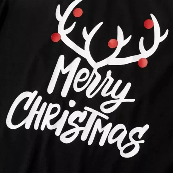 Christmas Raglan Pajama Set for Family Men Women Kids Baby Pets