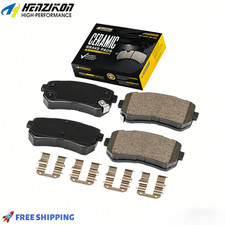 Low Dust Rear Brake Pads Kit With Hardware For Hyundai & Kia Models Listed Above