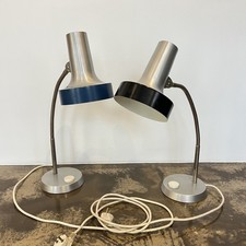 2 x Retro Pfäffle Tischlampe Lampe Schreibtischlampe Schwanenhals Metall 70er