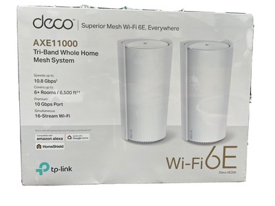 TP-Link Deco Mesh WiFi AXE11000 Tri-Band WiFi 6E Mesh Network System(Deco  XE200) | eBay