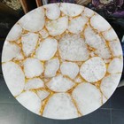 15" Agate Table Top Coffee Table Handmade Home Office Decor